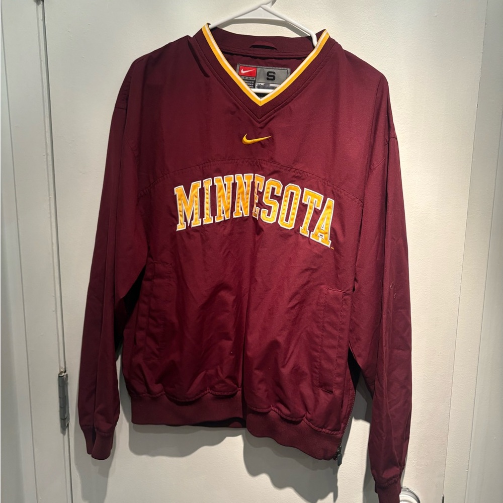 Nike University of Minnesota Golden Gophers Pullover Windbreaker Size Small
